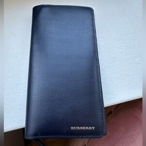 Burberry Leather Continental Wallet with Change Purse